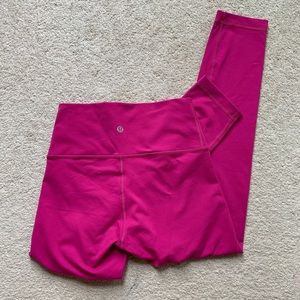 Hot pink lululemon leggings